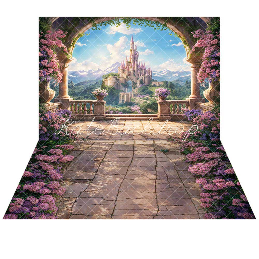 Kate Printemps Fleur Arche Balcon Ch teau Toile de fond Fleurs Chemin