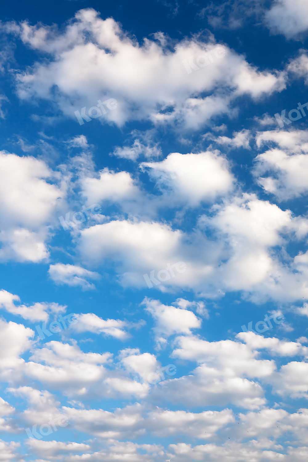 Nuage En Coton Sur Bleu Ciel