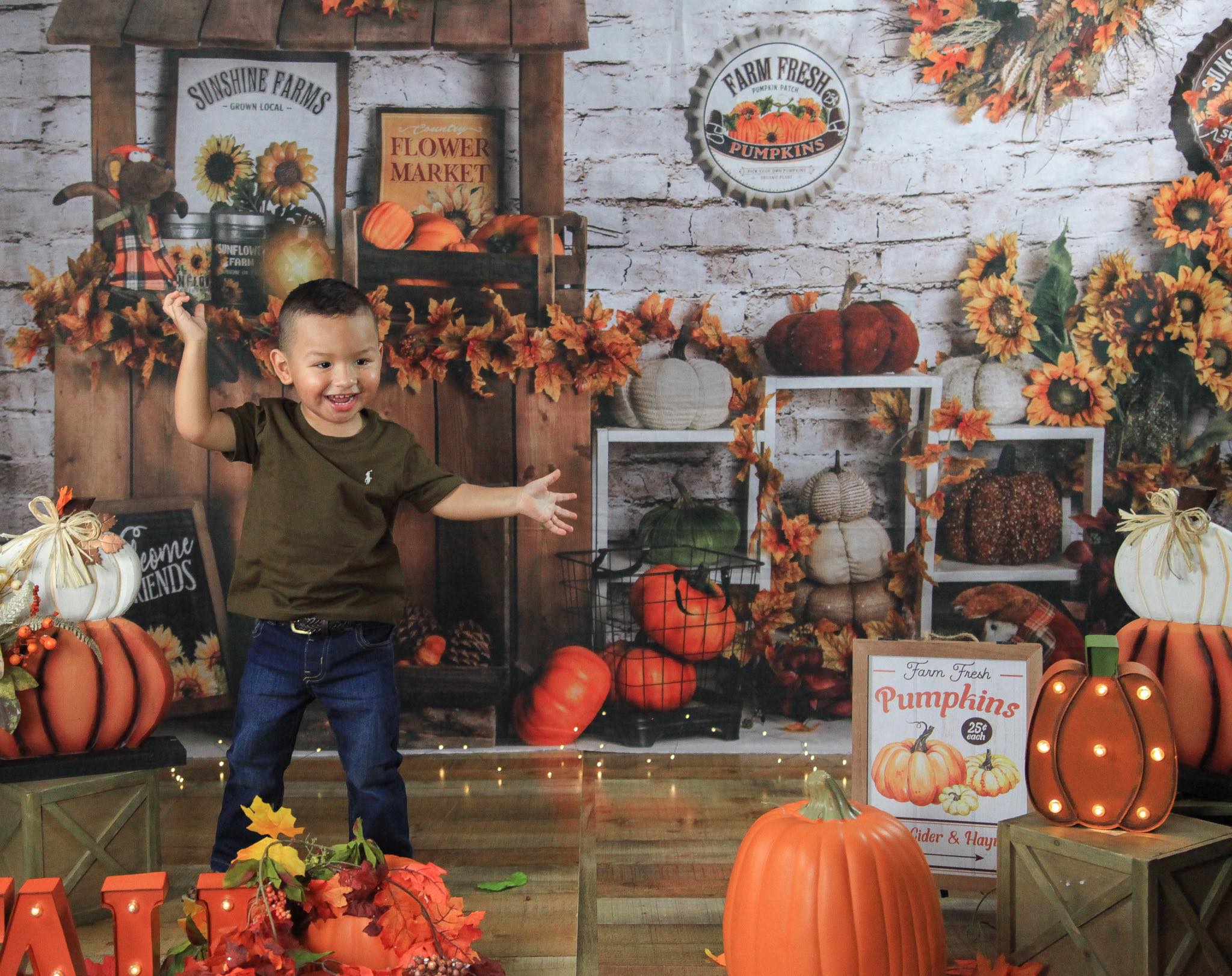 Kate Halloween Marché Automne Toile de fond conçue par Rose Abbas - Kate Backdrop FR