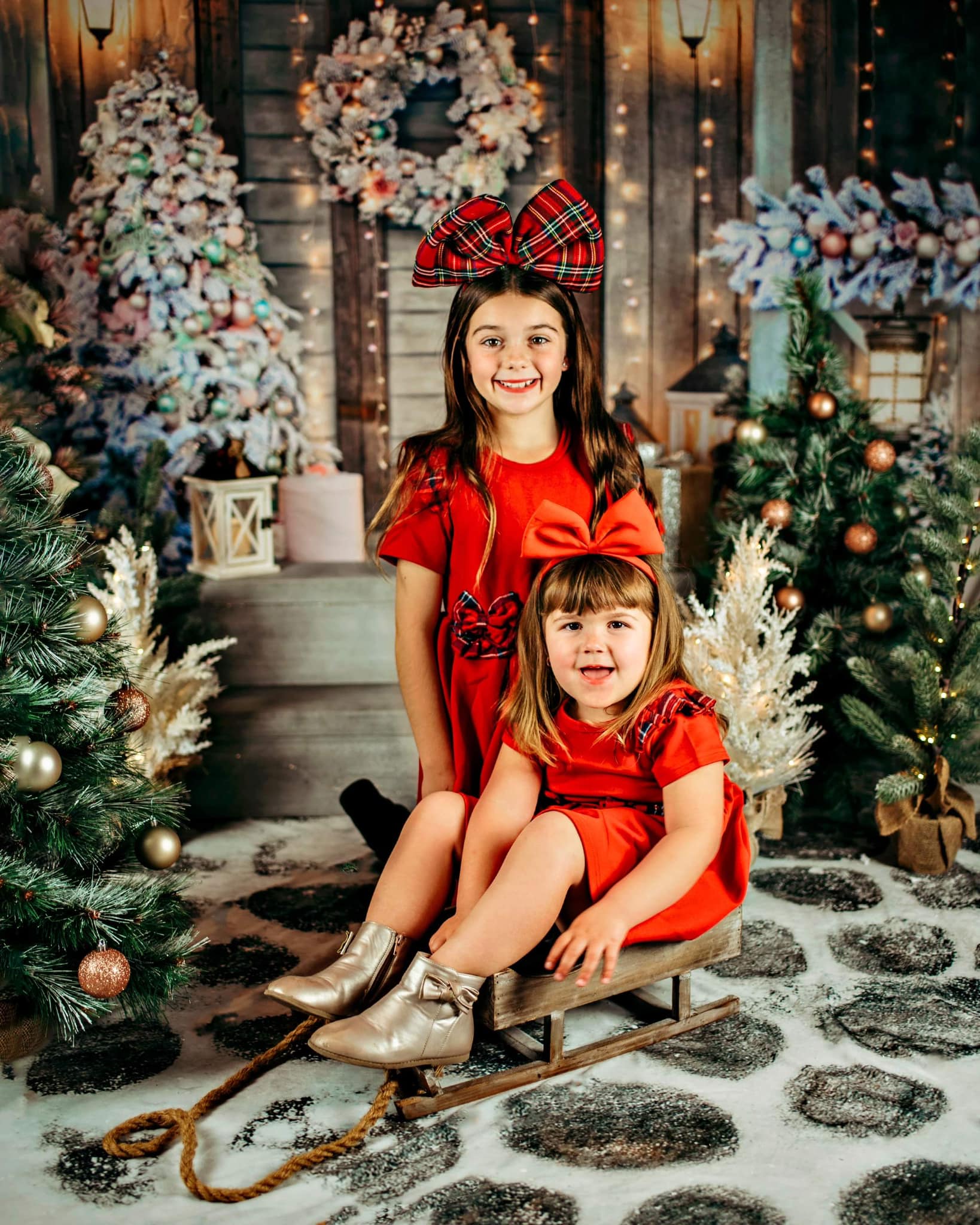 Kate Sapin de Noël Porte Arbres Toile de fond conçue par Chain Photographie - Kate Backdrop FR