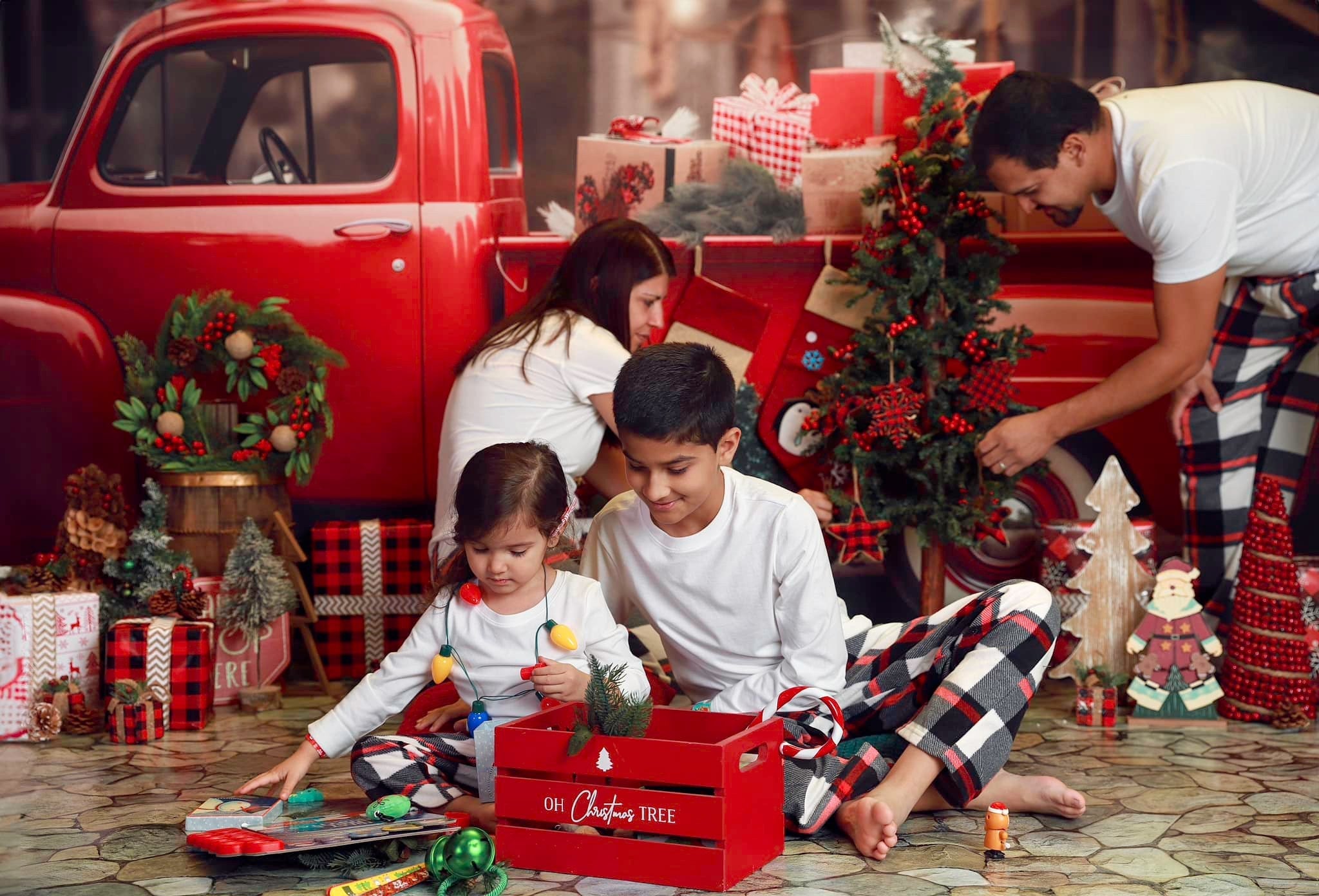 Offres Éclair Kate Noël Voiture rouge Cadeaux Toile de fond en Laine pour la photographie - Kate Backdrop FR