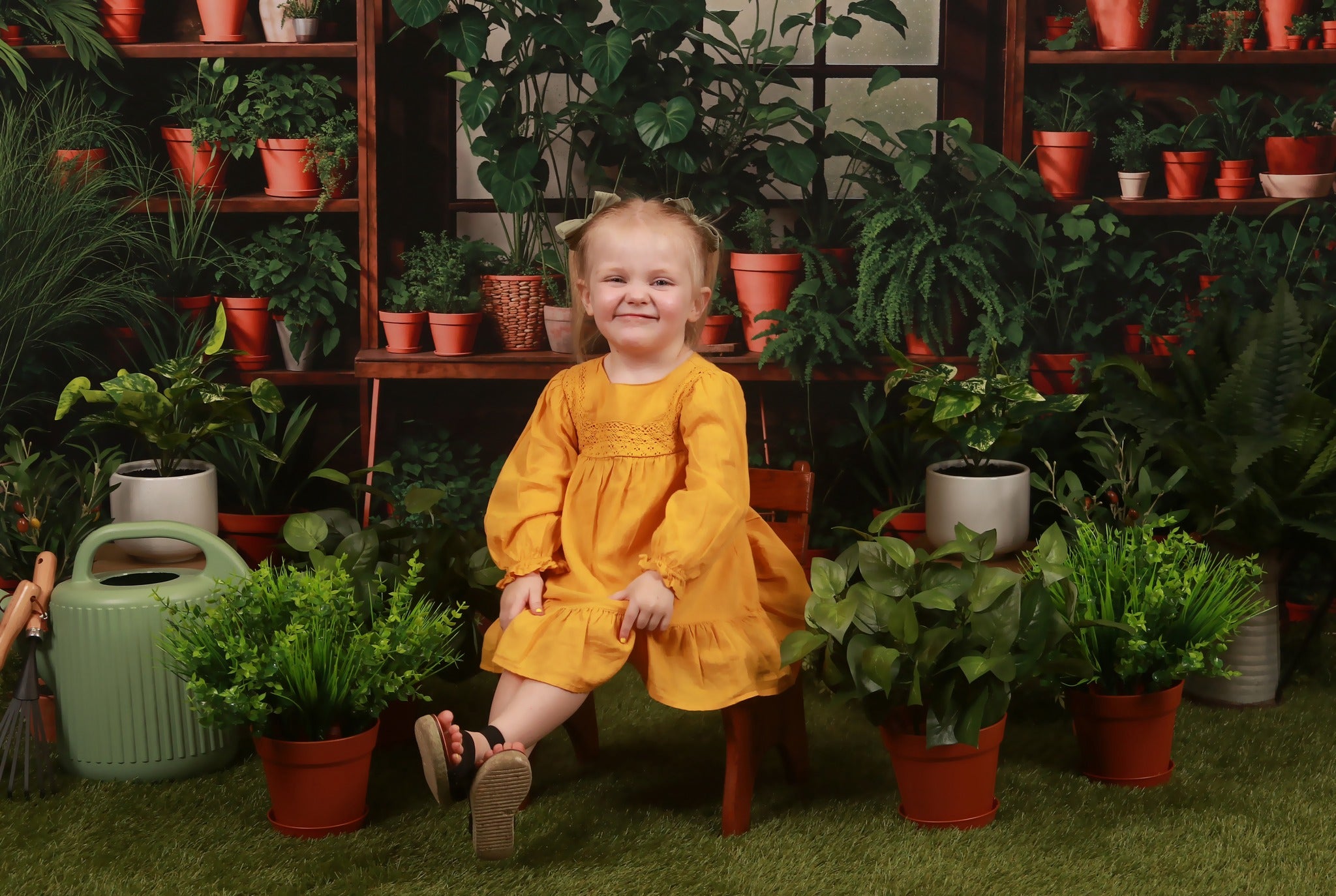 Kate Printemps Intérieur Plantes vertes Fenêtre Toile de fond conçue par Emetselch - Kate Backdrop FR