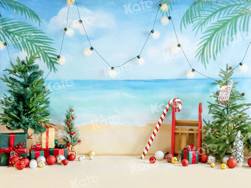 Kate Noël en Été Plage Cadeaux Toile de fond conçue par Emetselch - Kate Backdrop FR