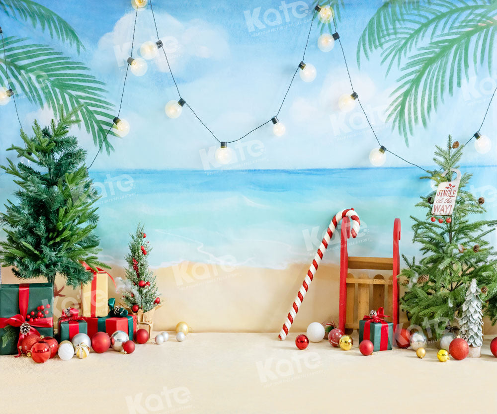 Kate Noël en Été Plage Cadeaux Toile de fond conçue par Emetselch - Kate Backdrop FR