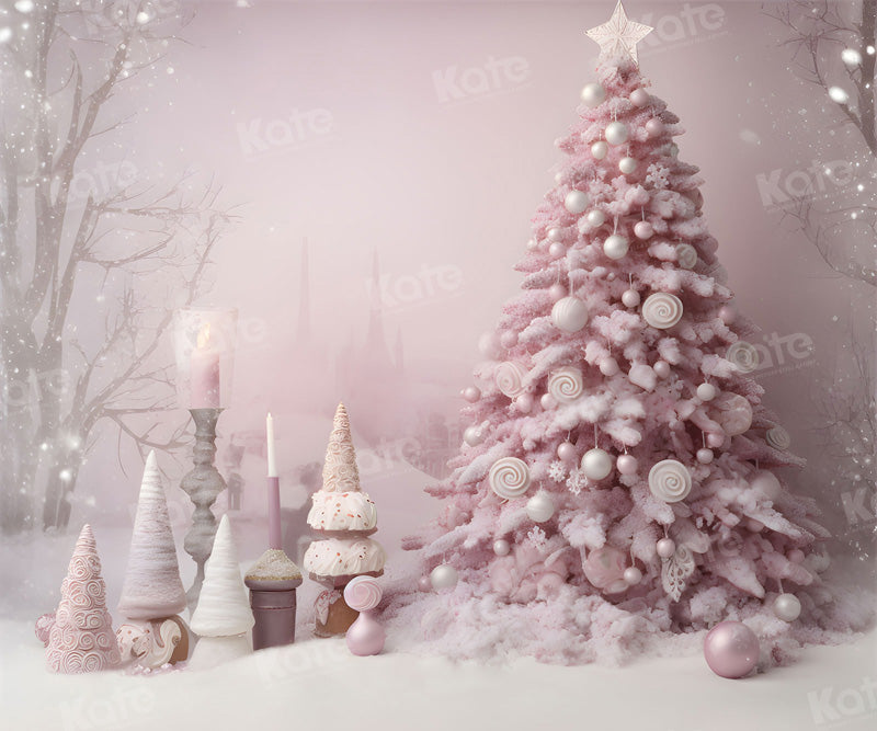 Kate Rose Noël Bonbons Arbre Toile de fond pour la photographie - Kate Backdrop FR