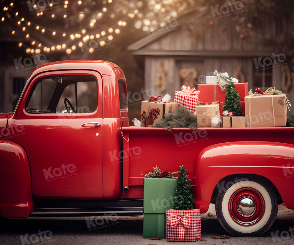 Offres Éclair Kate Noël Voiture rouge Cadeaux Toile de fond en Laine pour la photographie - Kate Backdrop FR