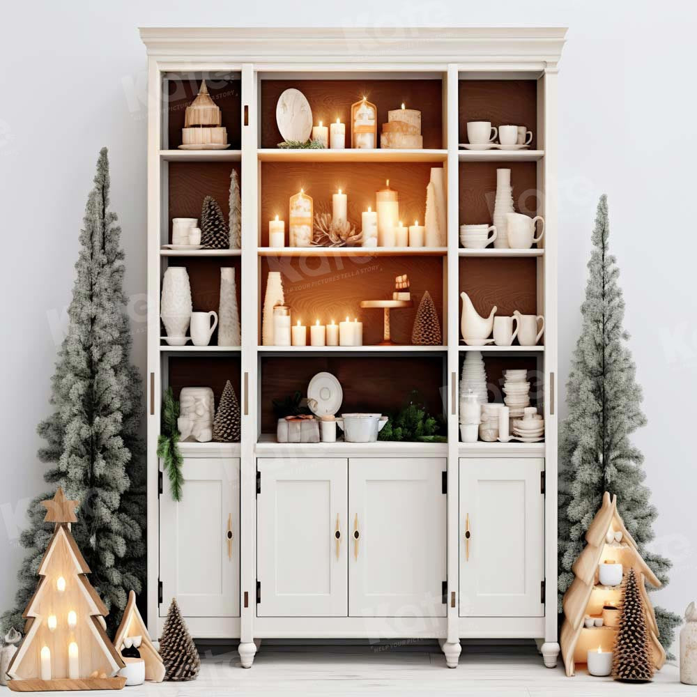 Kate Sapin de Noël Armoire Tasse Blanc Toile de fond pour la photographie - Kate Backdrop FR