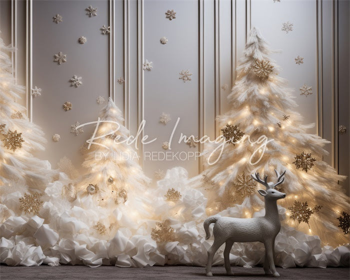 Kate Chaleureux Noël Cerf Toile de fond conçue par Lidia Redekopp - Kate Backdrop FR