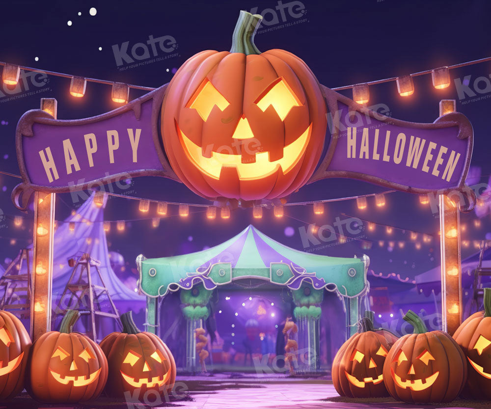 Kate Halloween Parc d'attractions Cirque Toile de fond conçue par Emetselch