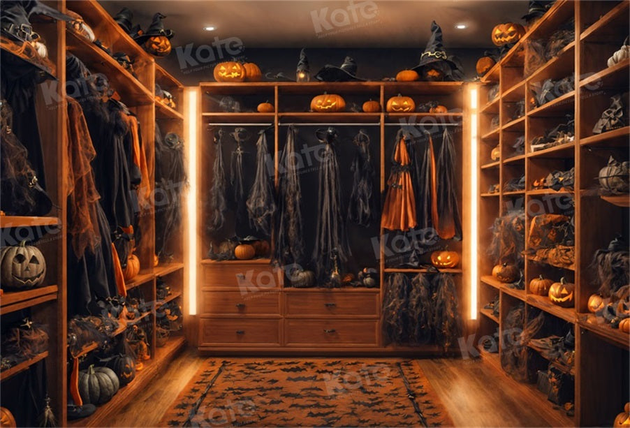 Kate Halloween Sorcier Placard Chambre Toile de fond pour la photographie - Kate Backdrop FR