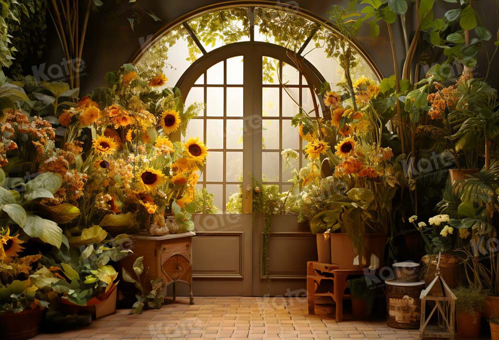 Kate Automne Maison de Tournesol Porte Toile de fond conçue par Emetselch - Kate Backdrop FR