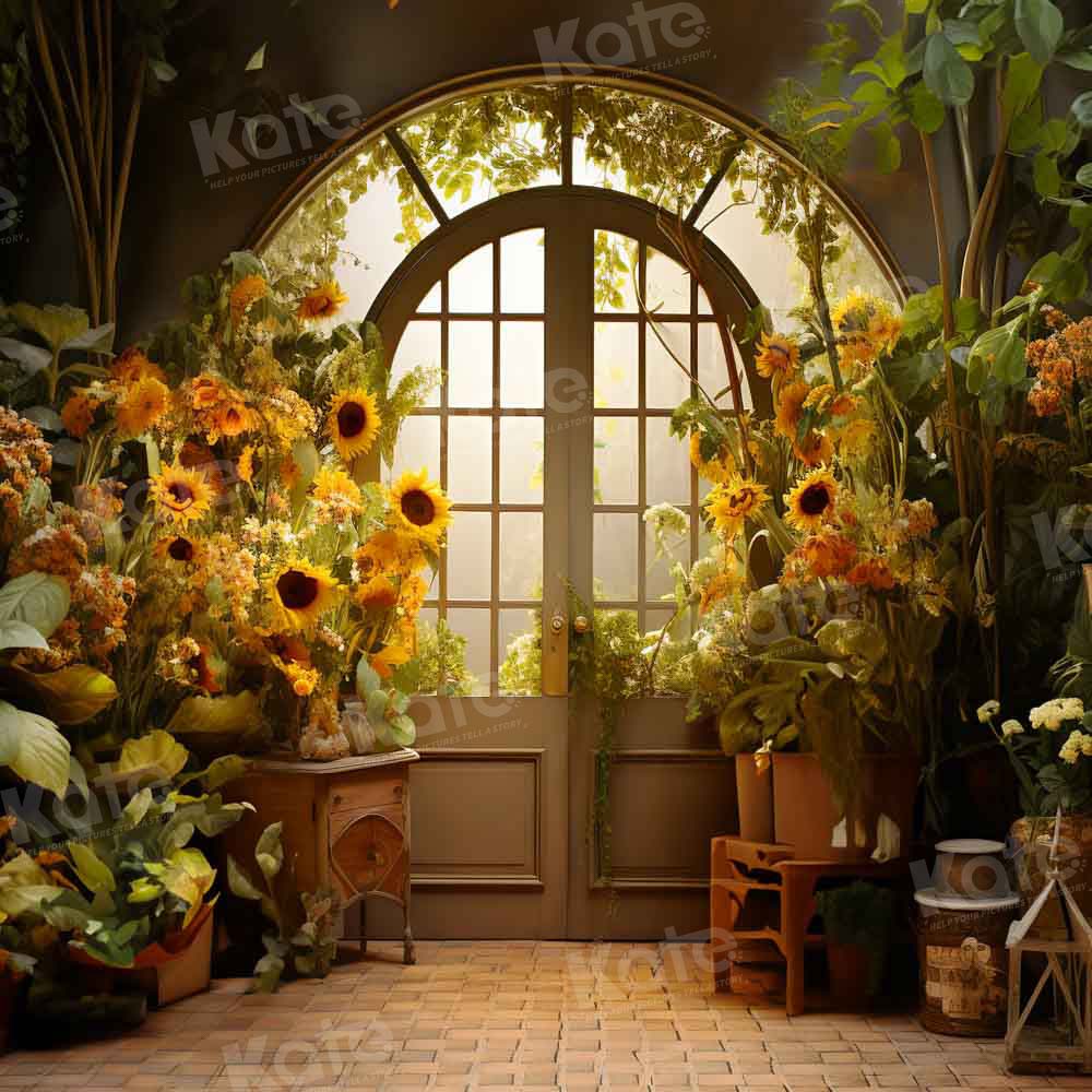 Kate Automne Maison de Tournesol Porte Toile de fond conçue par Emetselch - Kate Backdrop FR