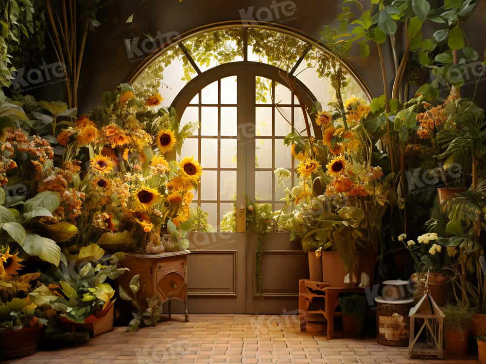 Kate Automne Maison de Tournesol Porte Toile de fond conçue par Emetselch - Kate Backdrop FR