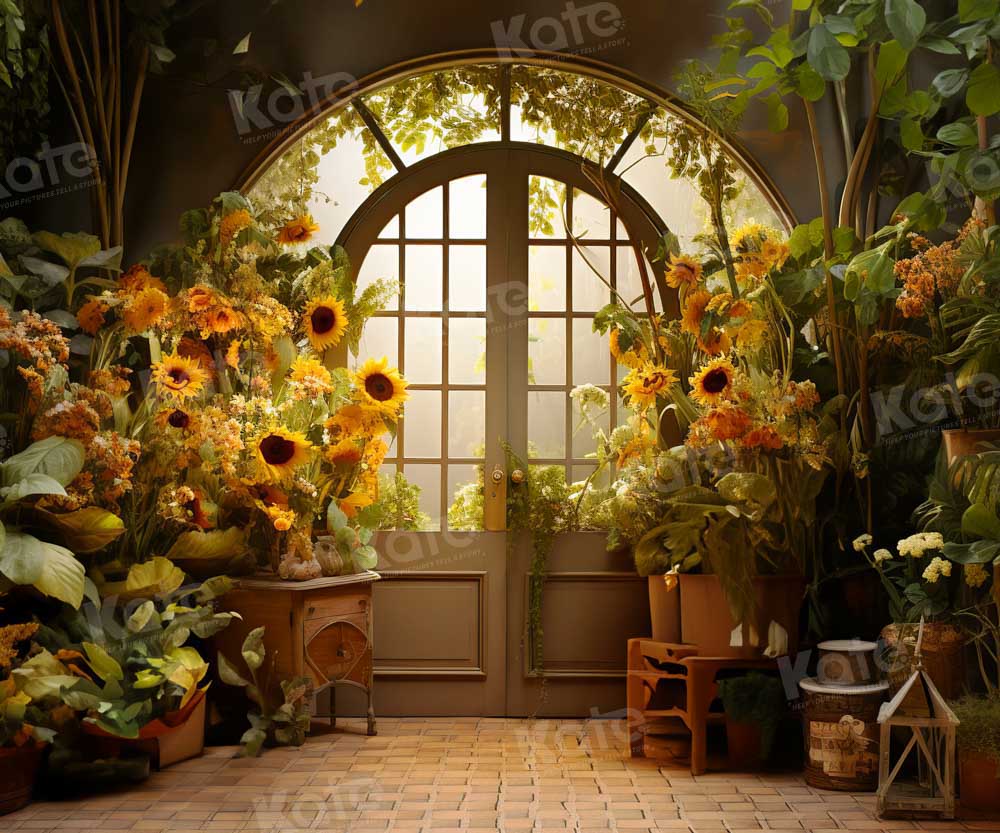 Kate Automne Maison de Tournesol Porte Toile de fond conçue par Emetselch - Kate Backdrop FR