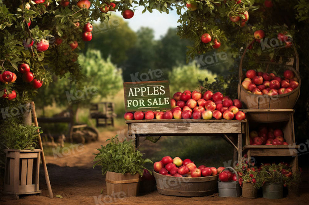 Kate Pommier Manoir Pommes à vendre Toile de fond pour la photographie