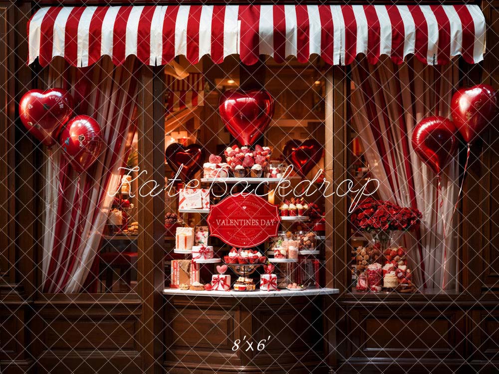 Kate Saint-Valentin Armoire à cadeaux Ballons Toile de fond conçue par Chain Photographie - Kate Backdrop FR