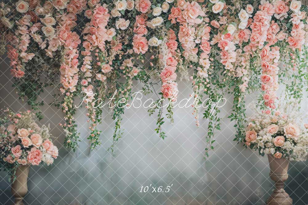 Kate Printemps Fleurs Rose Mur Toile de fond conçue par Chain Photographie - Kate Backdrop FR