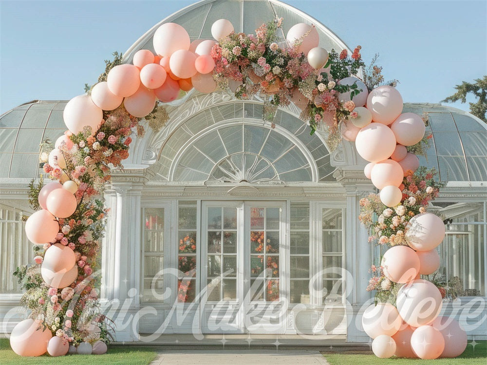 Kate Extérieur Serre Arche de ballons Mariage Toile de fond conçue par Mini MakeBelieve - Kate Backdrop FR