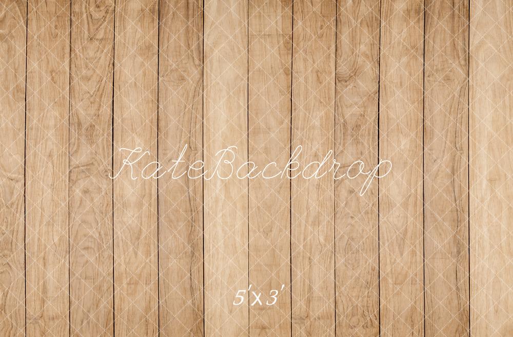 Kate Brun clair Sol en bois Toile de fond conçue par Kate Image - Kate Backdrop FR