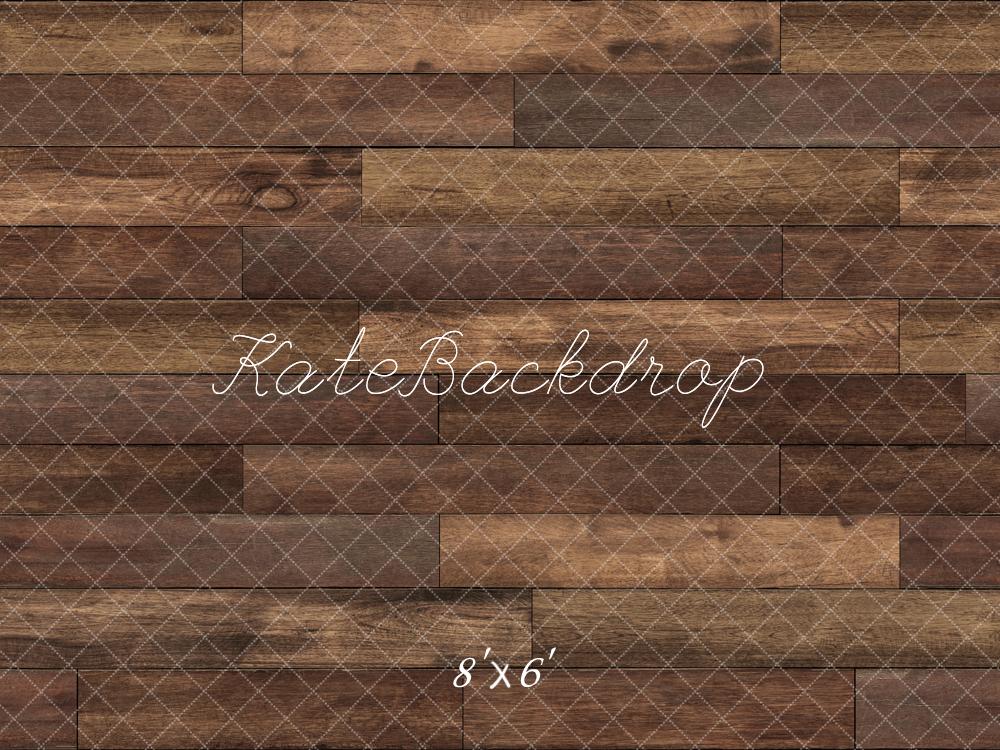 GROUPE VIP -  Kate Brun Plancher en bois Rayé Sol Toile de fond conçue par Kate Image - Kate Backdrop FR