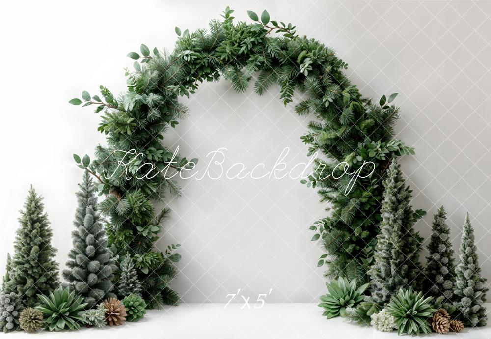 PROMO Kate Noël Vert foncé Plante Arche Simple Toile de fond conçue par Emetselch - Kate Backdrop FR