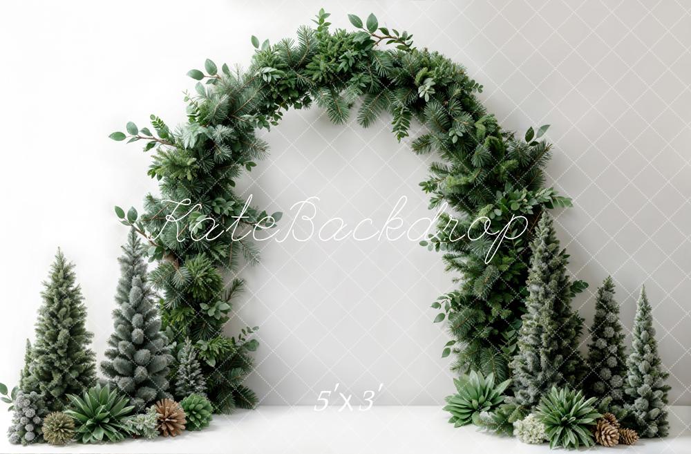 PROMO Kate Noël Vert foncé Plante Arche Simple Toile de fond conçue par Emetselch - Kate Backdrop FR