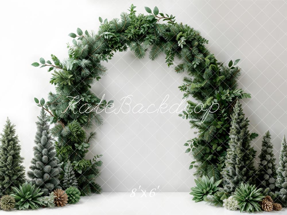 PROMO Kate Noël Vert foncé Plante Arche Simple Toile de fond conçue par Emetselch - Kate Backdrop FR