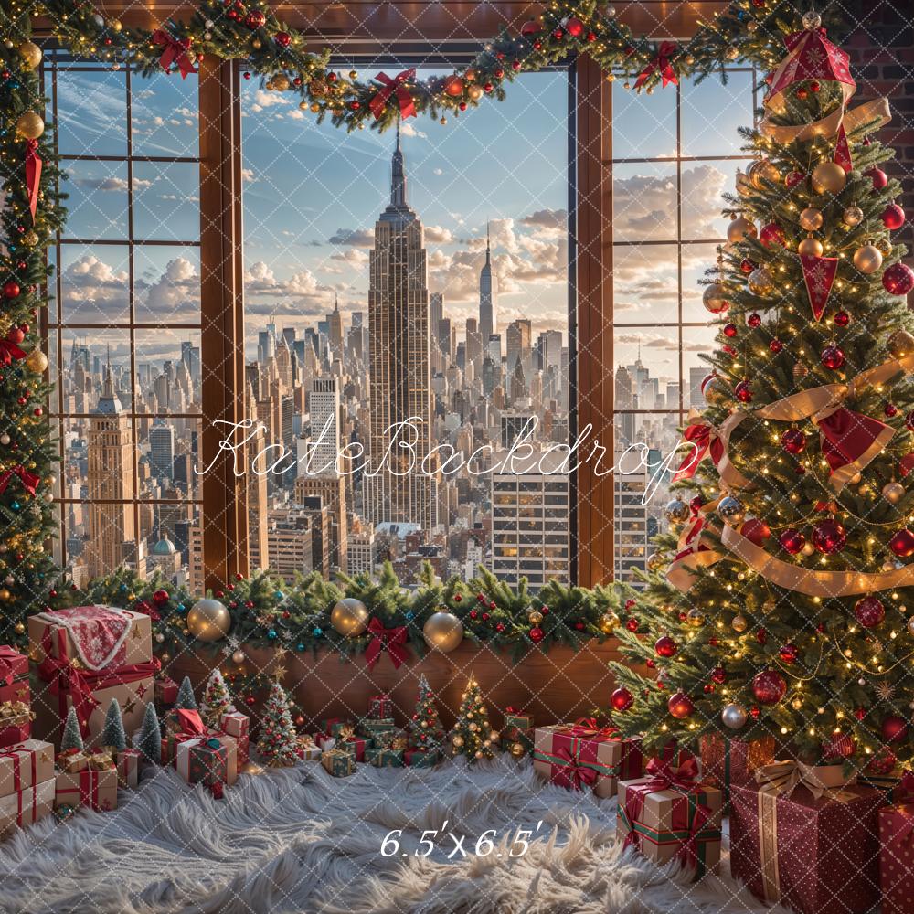 Kate Noël Cadeaux Moderne Ville Gratte-ciel Toile de fond conçue par Emetselch - Kate Backdrop FR