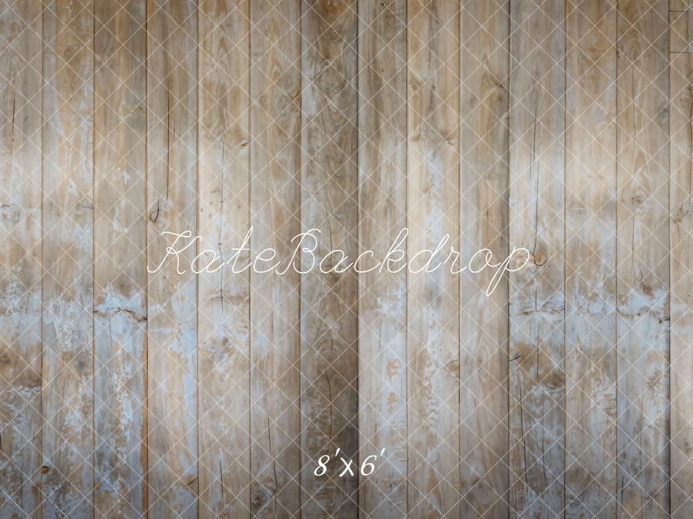 Kate Gris clair Vieux Plancher en bois Sol Toile de fond conçue par Kate Image - Kate Backdrop FR