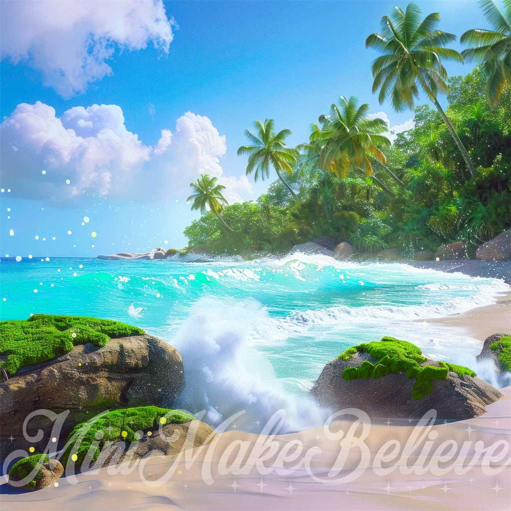 Kate Été Mer de rêve Plage Île Toile de fond conçue par Mini MakeBelieve - Kate Backdrop FR