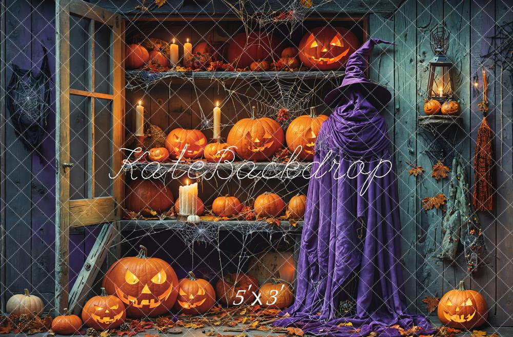 Kate Halloween Minable Boutique de citrouilles Toile de fond conçue par Emetselch - Kate Backdrop FR