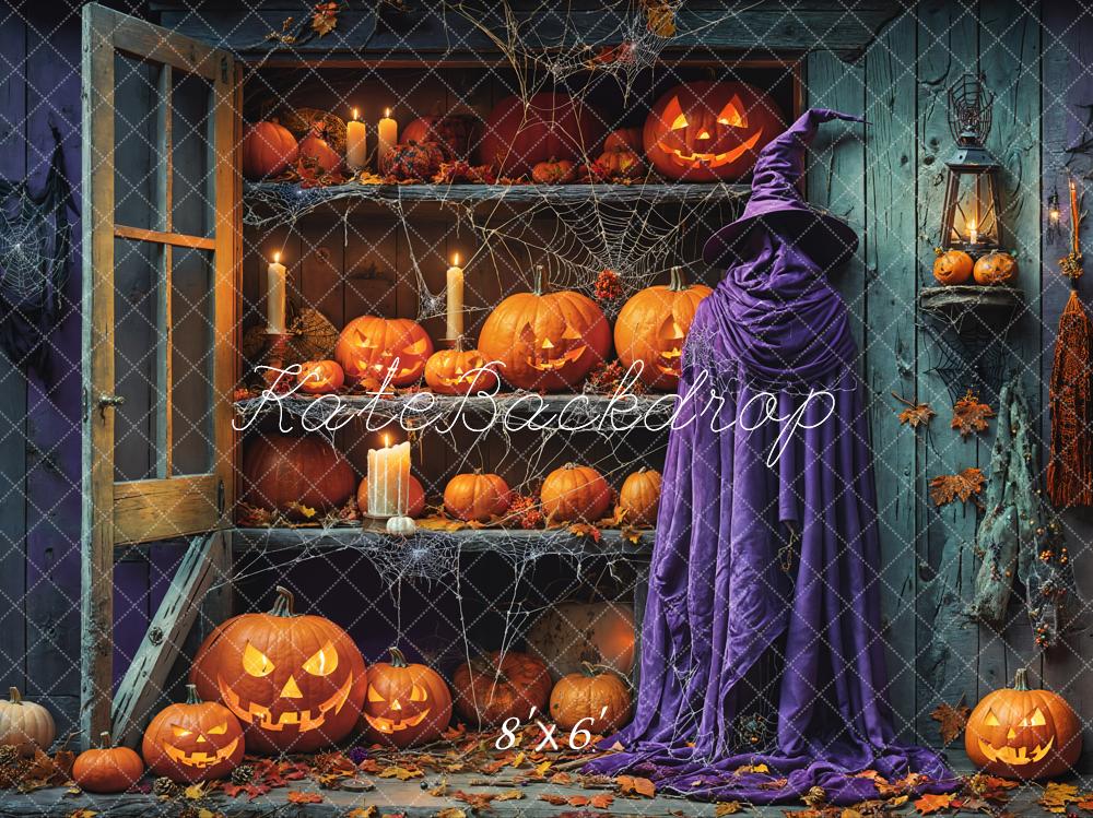 Kate Halloween Minable Boutique de citrouilles Toile de fond conçue par Emetselch - Kate Backdrop FR