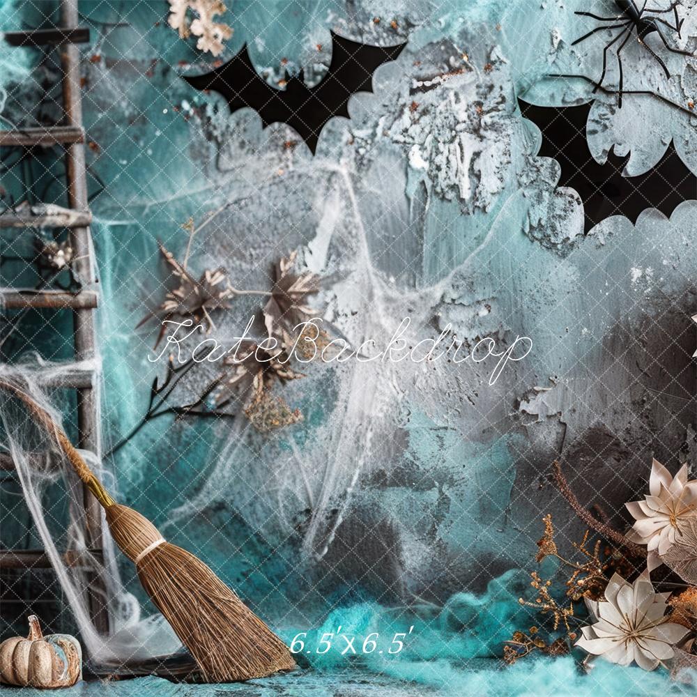 Kate Halloween Effrayant Citrouille Chauve-souris Toile de fond conçue par Mini MakeBelieve - Kate Backdrop FR