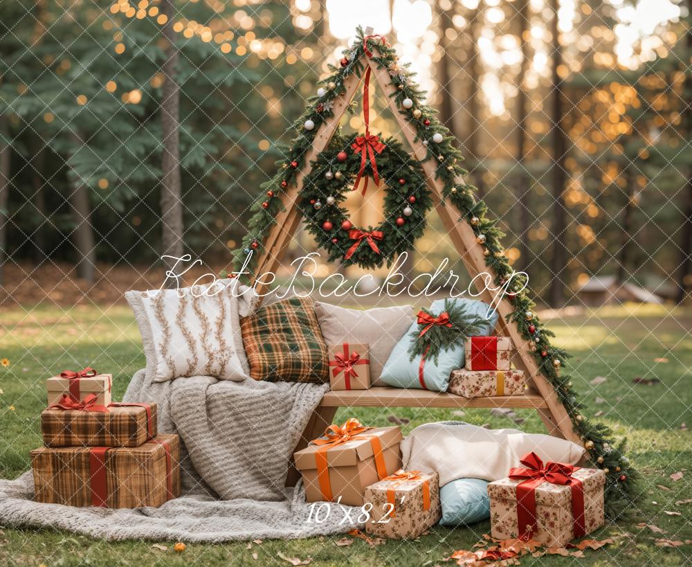 Kate Noël Cadeaux Extérieur Oreiller Forêt Toile de fond conçue par Emetselch - Kate Backdrop FR