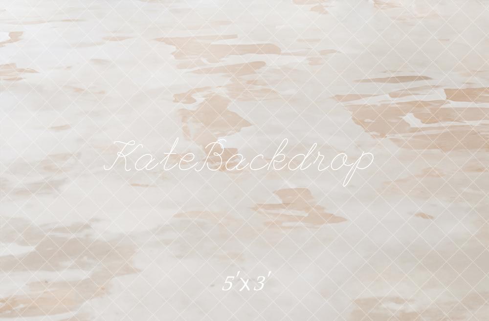 Kate Texture Abstraite Beige Blanc Sol Toile de fond conçue par Emetselch - Kate Backdrop FR