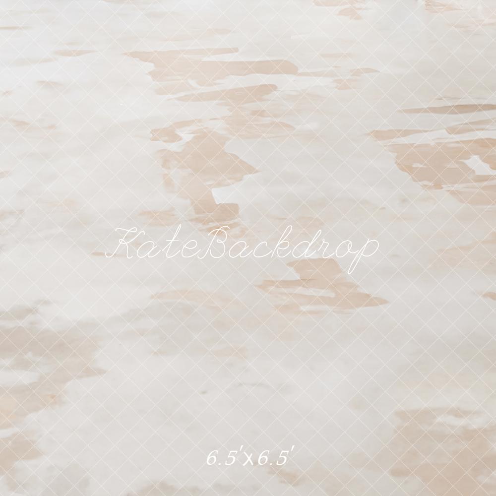 Kate Texture Abstraite Beige Blanc Sol Toile de fond conçue par Emetselch - Kate Backdrop FR