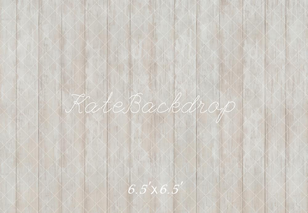 Kate Vintage Parquet Blanc Sol Toile de fond conçue par Emetselch - Kate Backdrop FR