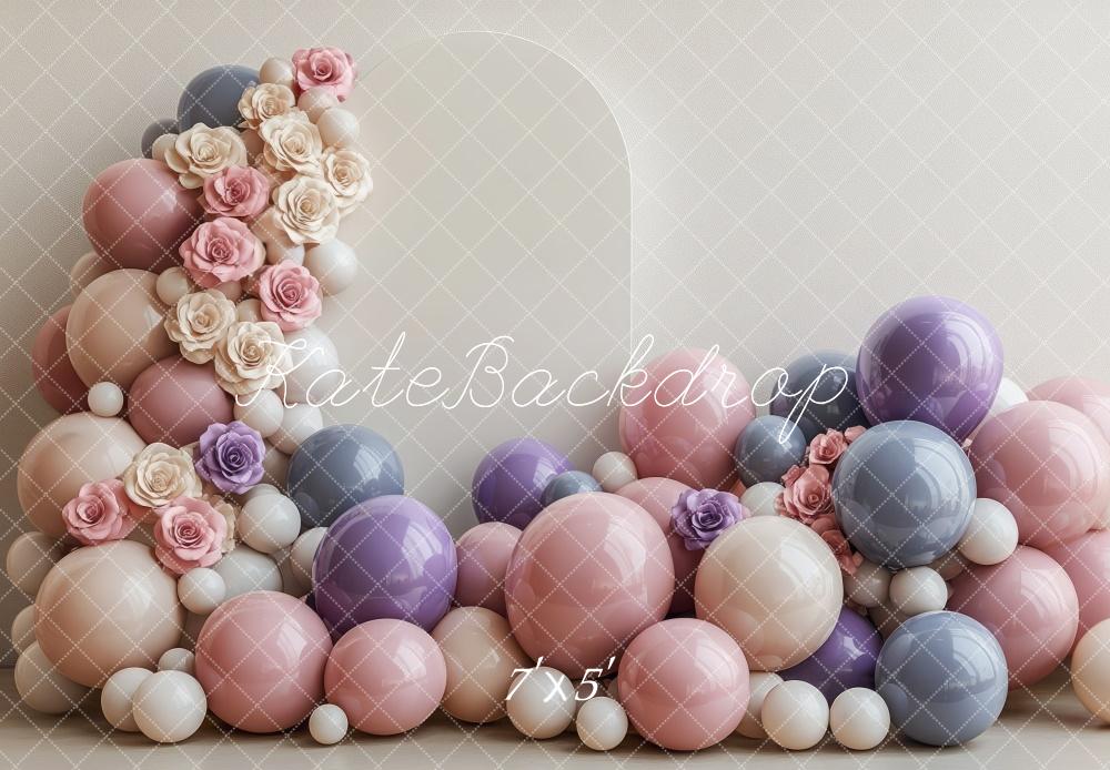 PROMO Kate Mariage Ballons Fleur Anniversaire Toile de fond conçue par Mini MakeBelieve - Kate Backdrop FR