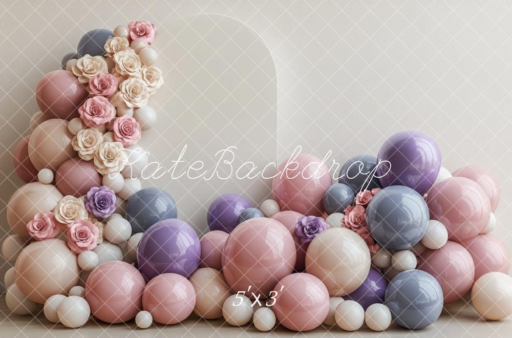 PROMO Kate Mariage Ballons Fleur Anniversaire Toile de fond conçue par Mini MakeBelieve - Kate Backdrop FR