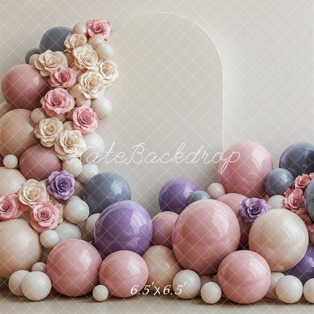 PROMO Kate Mariage Ballons Fleur Anniversaire Toile de fond conçue par Mini MakeBelieve - Kate Backdrop FR