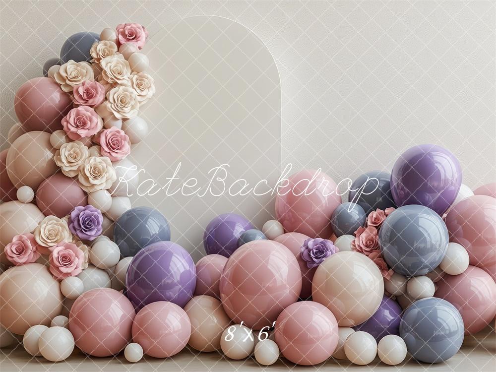 PROMO Kate Mariage Ballons Fleur Anniversaire Toile de fond conçue par Mini MakeBelieve - Kate Backdrop FR