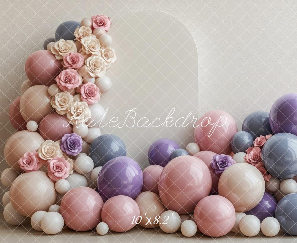 PROMO Kate Mariage Ballons Fleur Anniversaire Toile de fond conçue par Mini MakeBelieve - Kate Backdrop FR