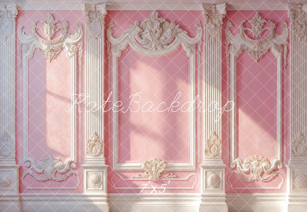 Kate Élégant Rose Mur Vintage Soleil Toile de fond conçue par Emetselch