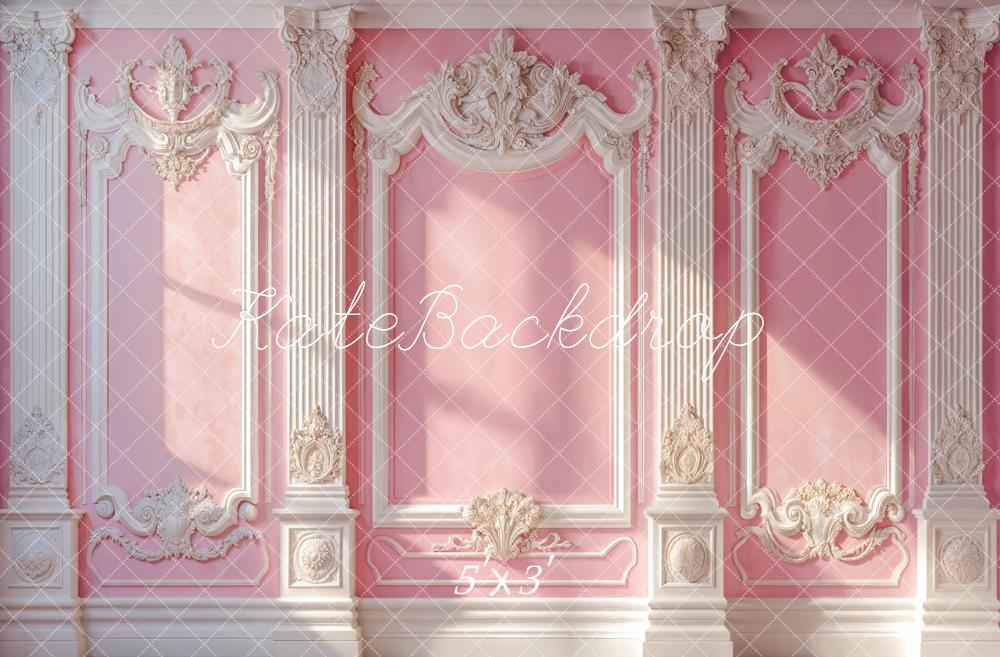 Kate Élégant Rose Mur Vintage Soleil Toile de fond conçue par Emetselch