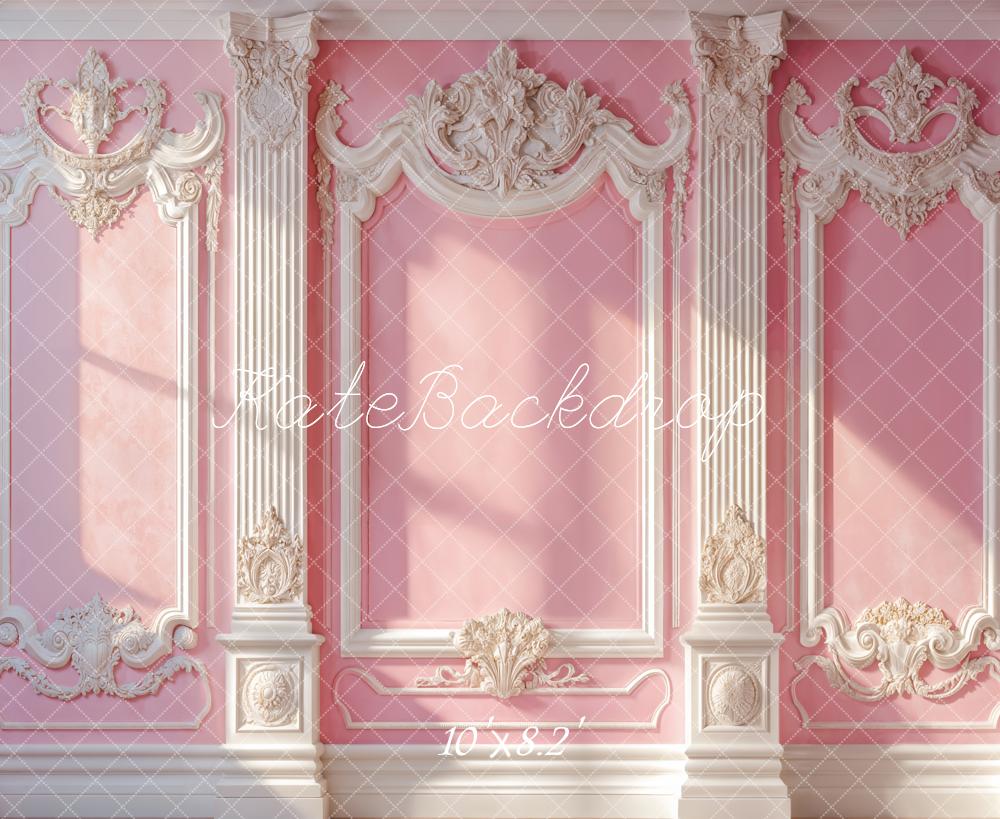 Kate Élégant Rose Mur Vintage Soleil Toile de fond conçue par Emetselch