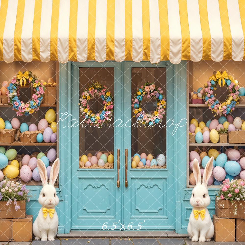 Kate Pâques Lapin Fleurs Œufs Boutique Toile de fond conçue par Emetselch