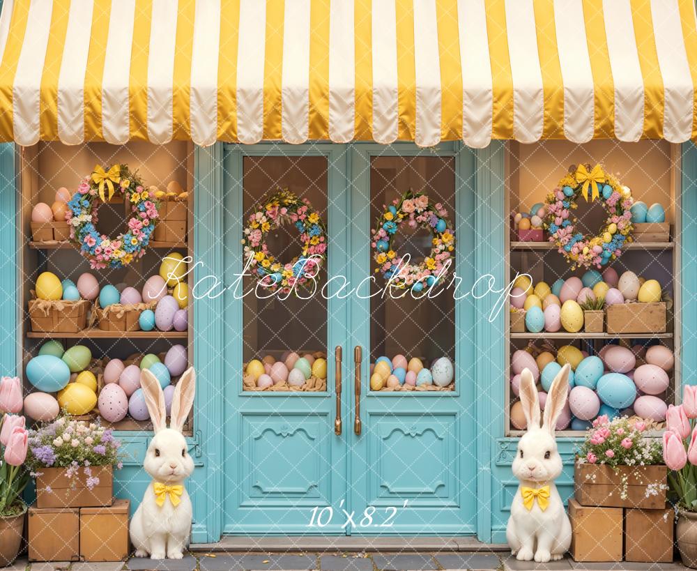 Kate Pâques Lapin Fleurs Œufs Boutique Toile de fond conçue par Emetselch