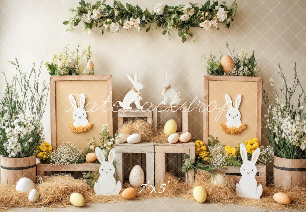 Kate Lapin Oeufs de Pâques Rustique Toile de fond conçue par Patty Roberts