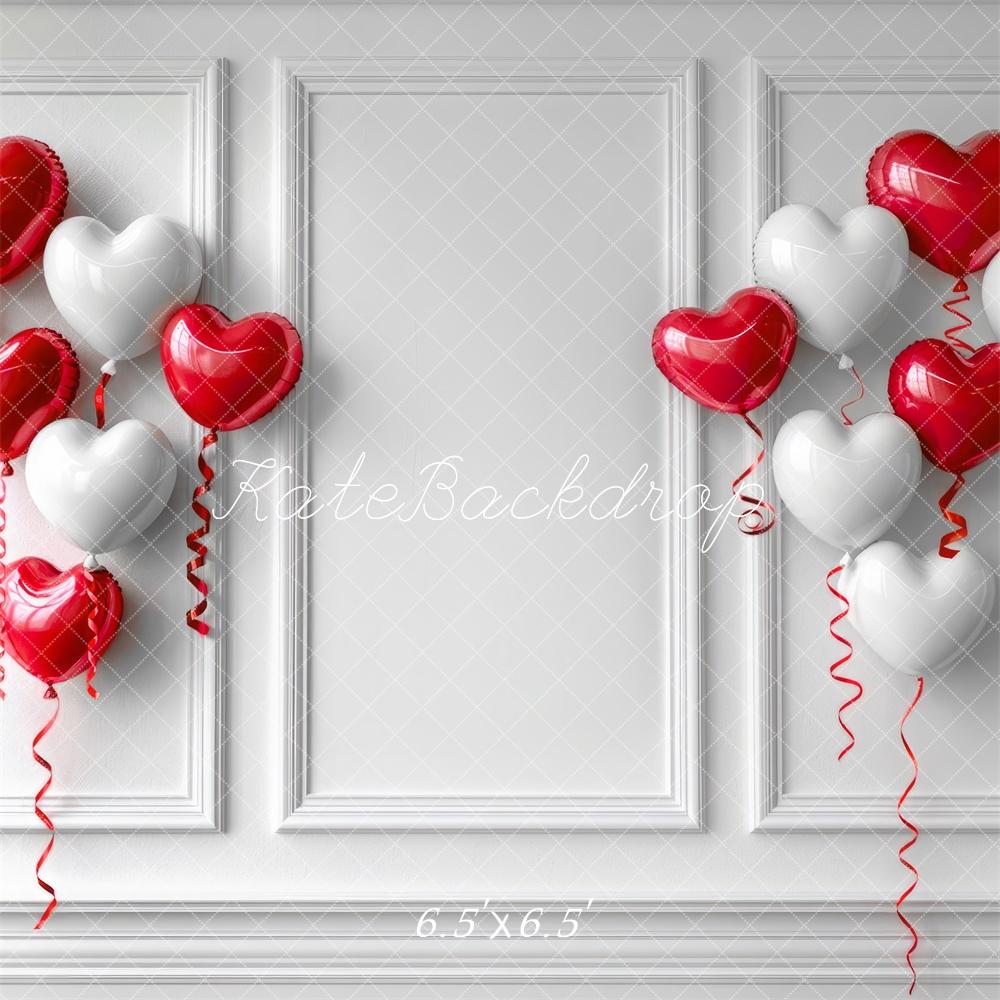 Kate Saint-Valentin Ballons Mur Rétro Toile de fond conçue par Mini MakeBelieve