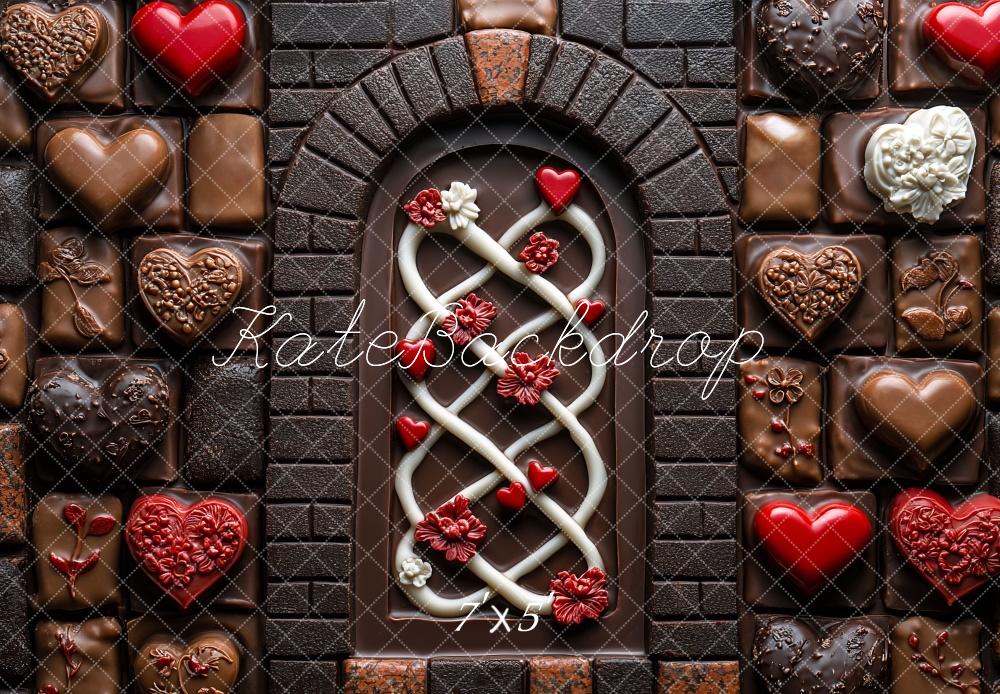 Kate Saint Valentin Chocolat Arche Toile de fond conçue par Mini MakeBelieve